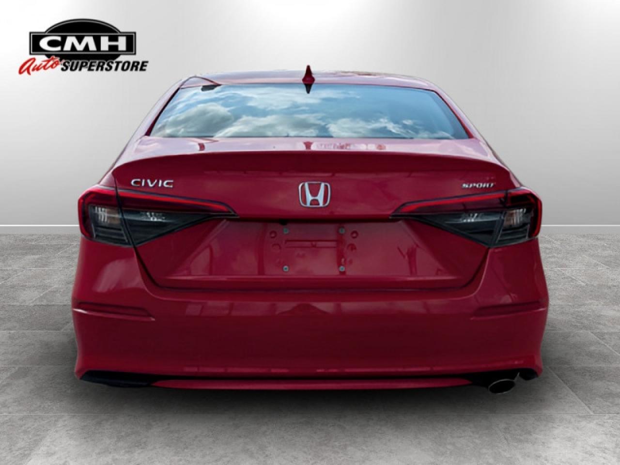2023 Honda Civic Sedan Sport  **BRIGHT RED - SUNROOF** Photo3