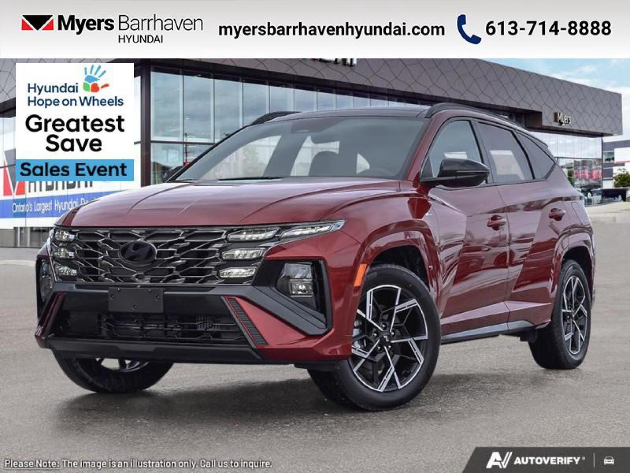 New 2025 Hyundai Tucson Hybrid N-Line AWD  - Sunroof - $312 B/W for sale in Nepean, ON