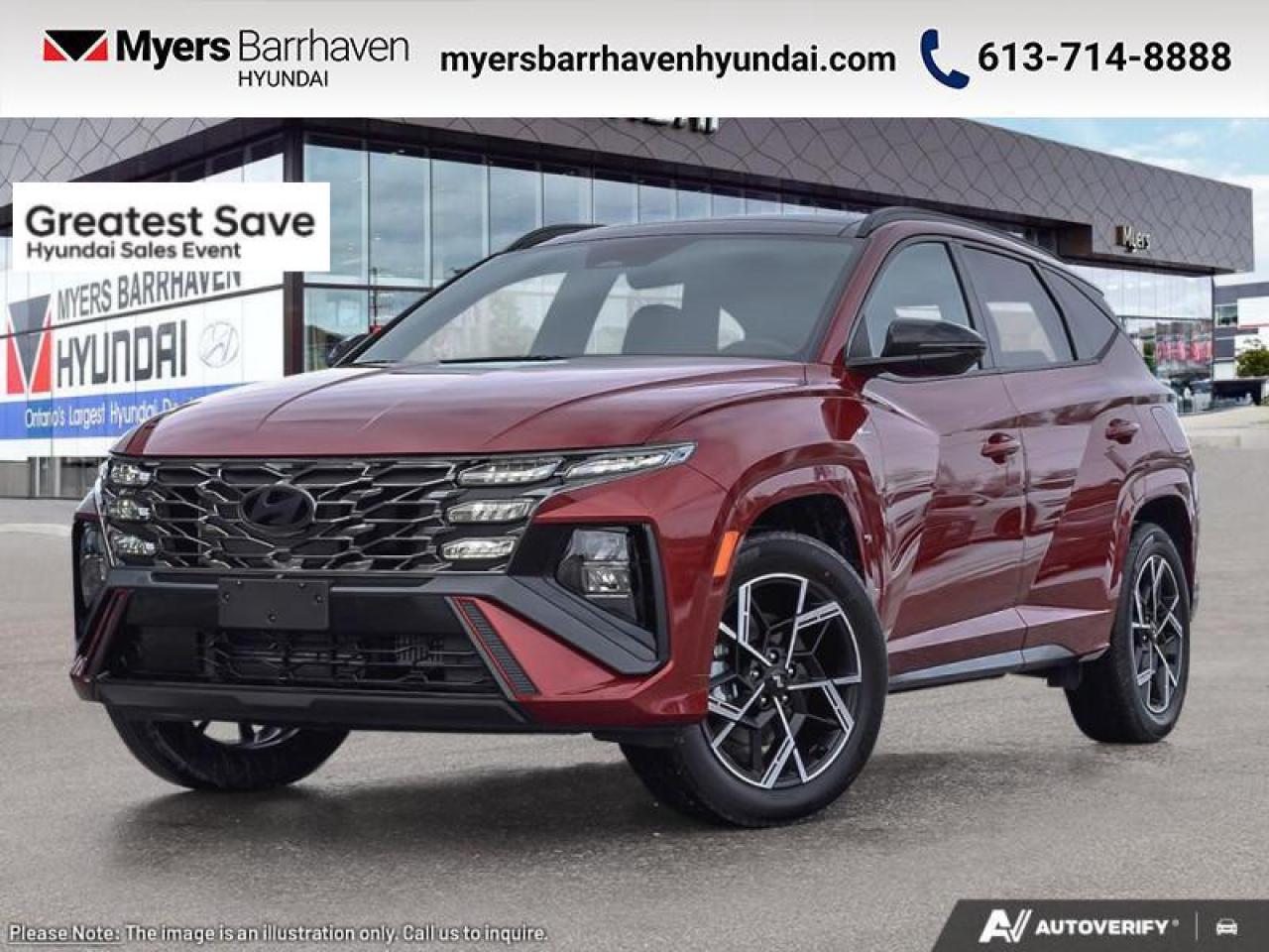 2025 Hyundai Tucson Hybrid N-Line AWD  - Sunroof - $312 B/W Photo0