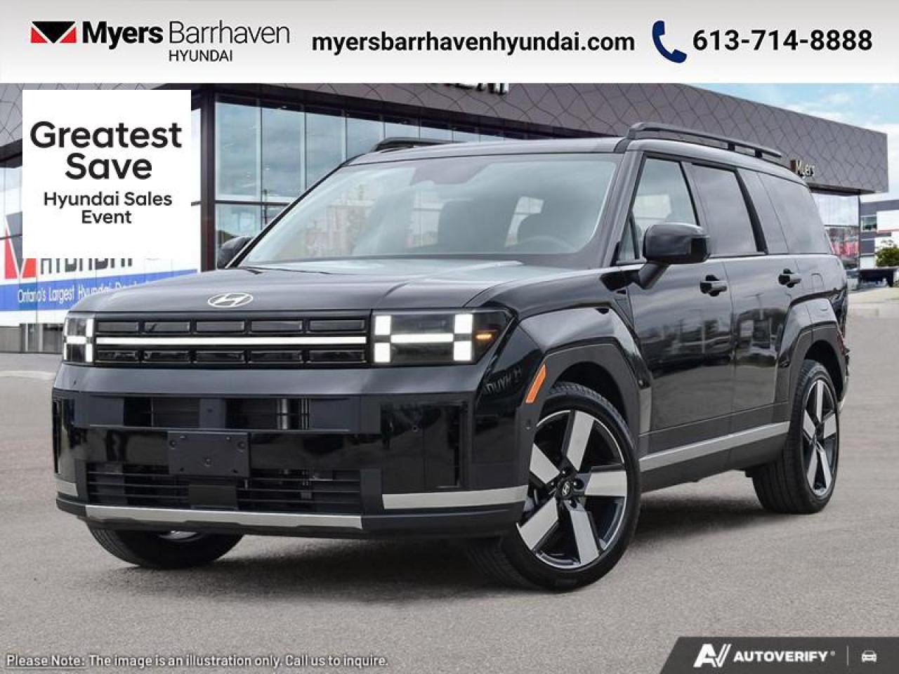 New 2025 Hyundai Santa Fe Luxury  - Cooled Seats -  Navigation - $360 B/W for sale in Nepean, ON