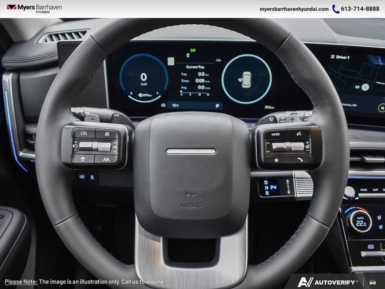 2025 Hyundai Santa Fe Luxury  - Cooled Seats -  Navigation - $360 B/W Photo