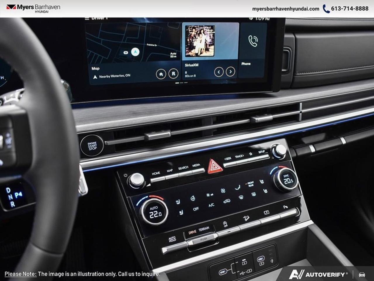 2025 Hyundai Santa Fe Luxury  - Cooled Seats -  Navigation - $360 B/W Photo