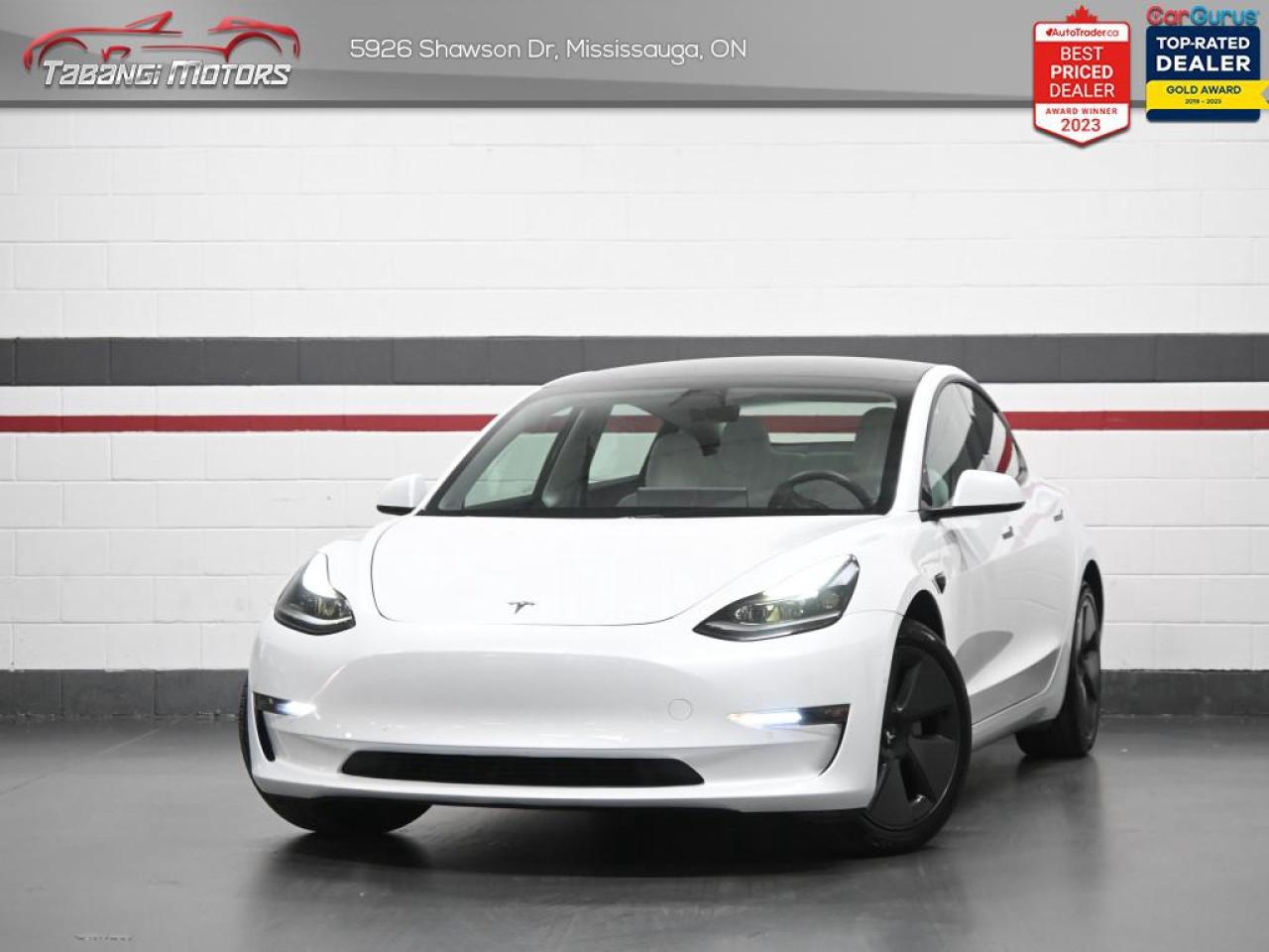Used 2021 Tesla Model 3 Long Range  No Accident White Leather Dual Motor Autopilot Navigation Glass Roof for sale in Mississauga, ON