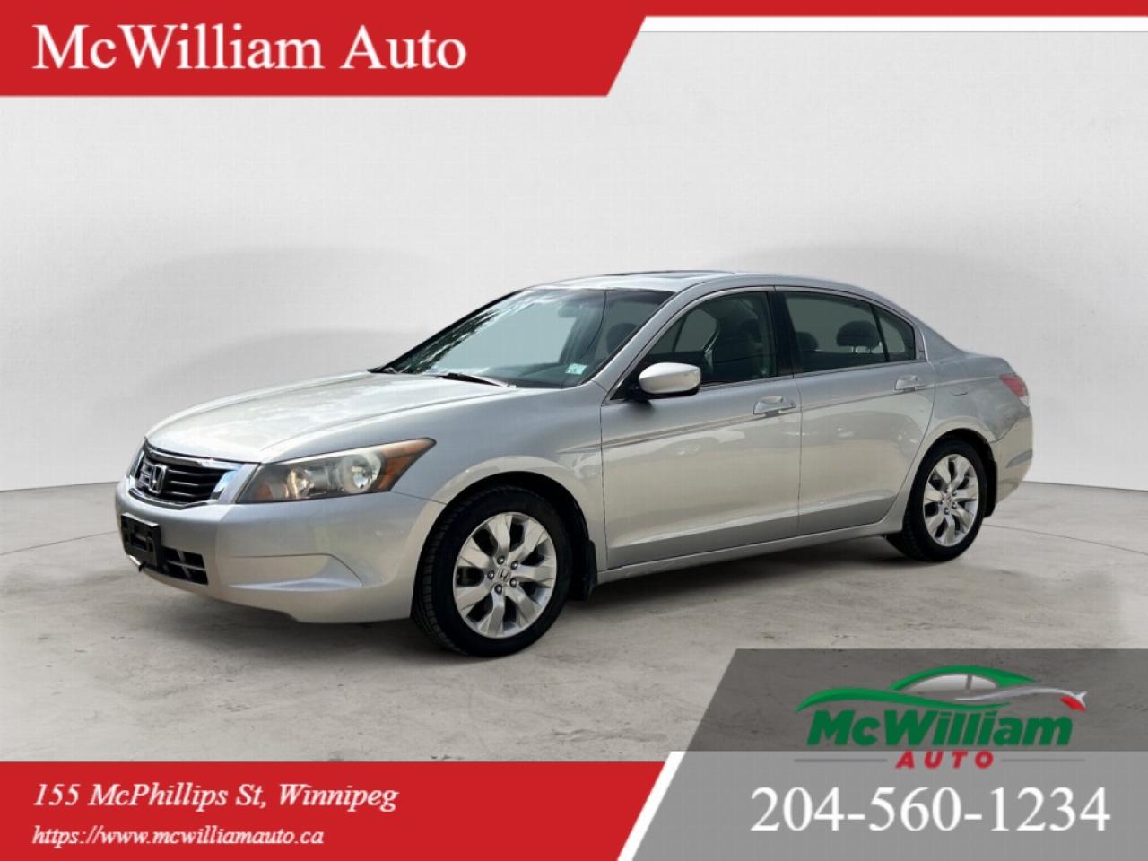 Used 2008 Honda Accord EX | 39 Service Records | Sun Roof | Power Seats | for sale in Winnipeg, MB