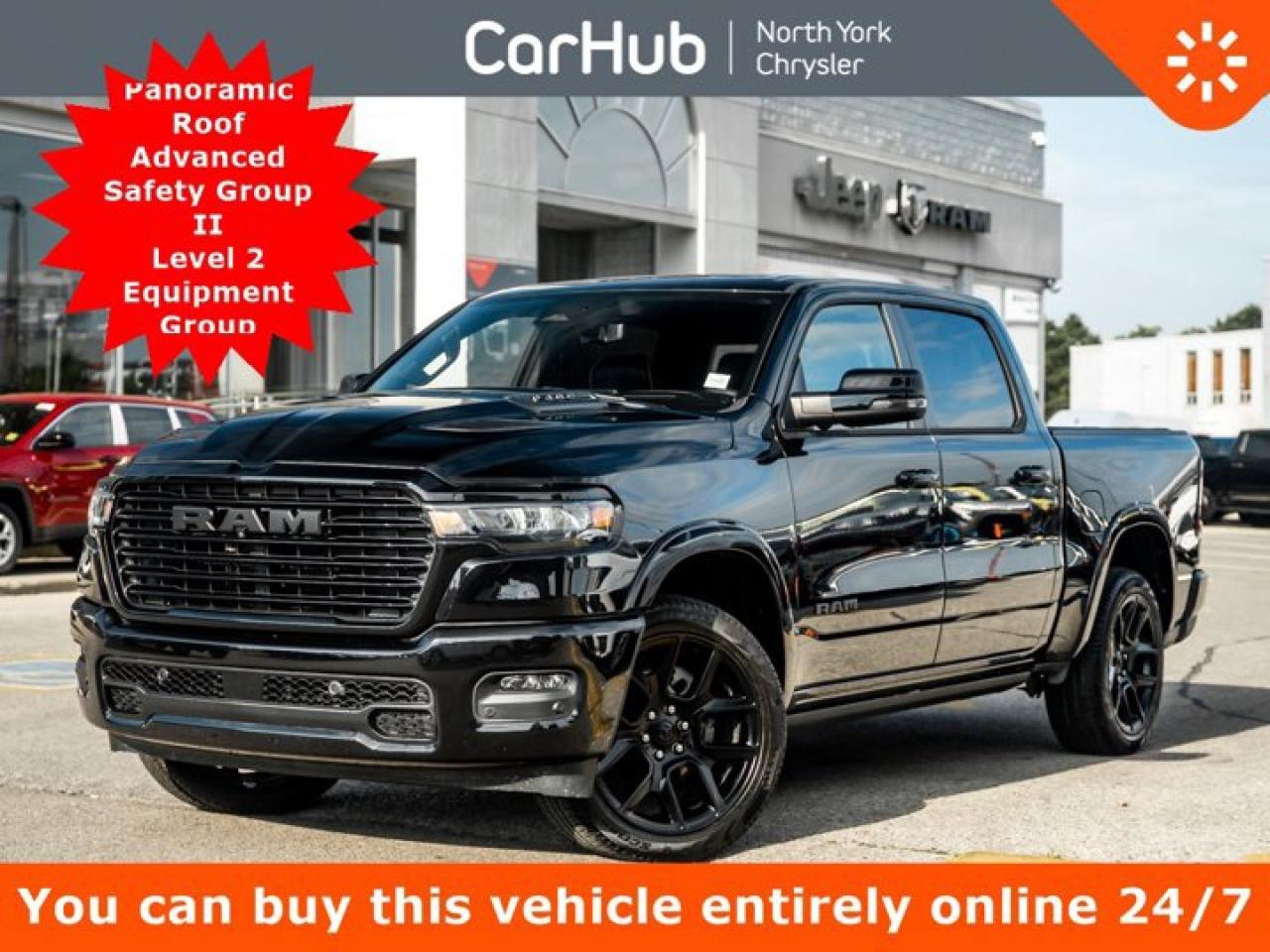 Used 2025 RAM 1500 Laramie 5'7'' Box Panoroof Advanced Safety Group II  Night Edition Laramie Level 2 Equipment Group for sale in Thornhill, ON