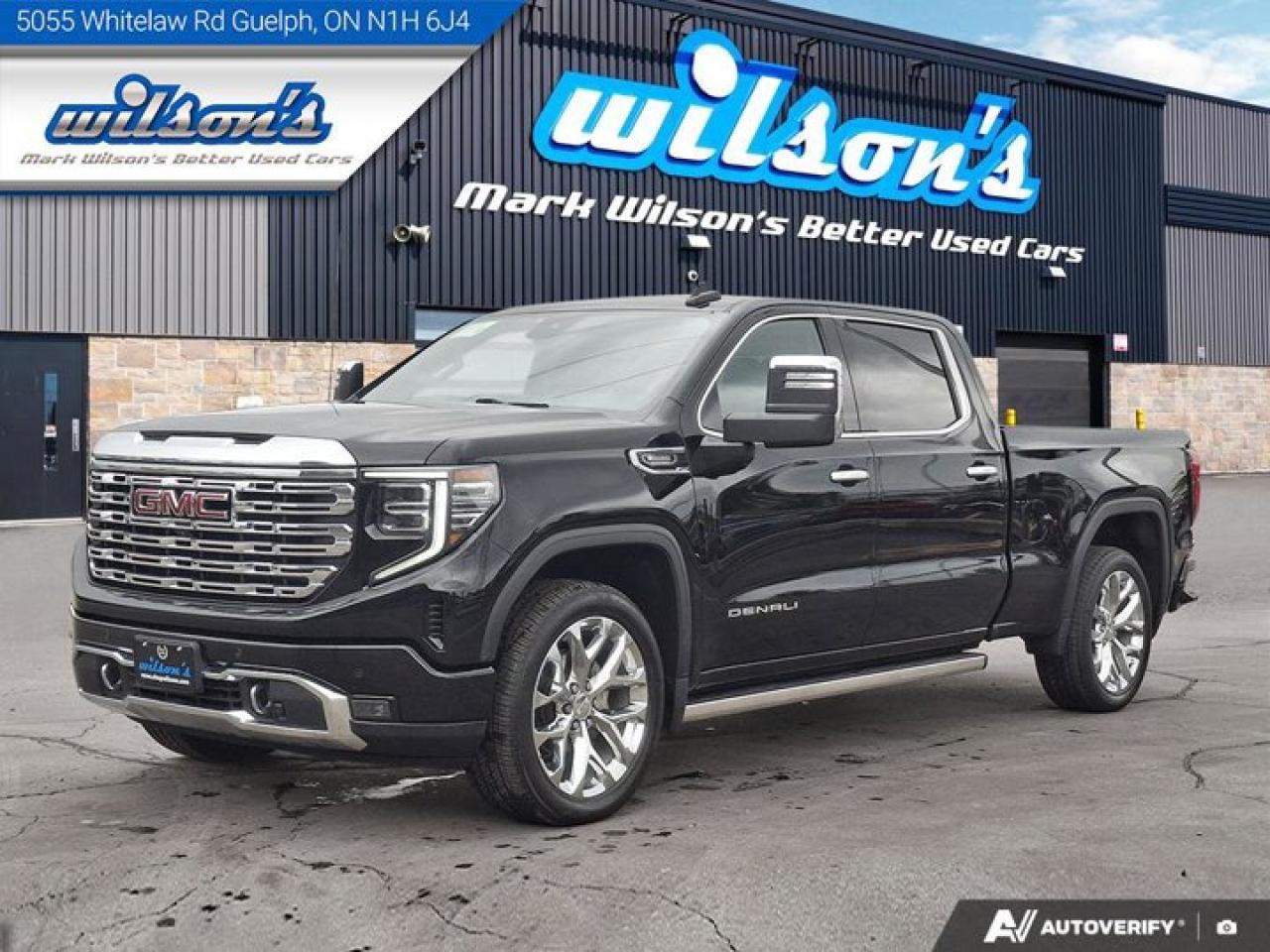 Used 2023 GMC Sierra 1500 Denali Reserve Diesel 4WD | Leather | Sunroof | Heated + Ventilated Seats | Heated Steering & More ! for sale in Guelph, ON