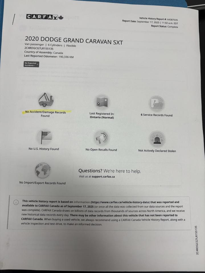 2020 Dodge Grand Caravan PREMIUM PLUS Photo