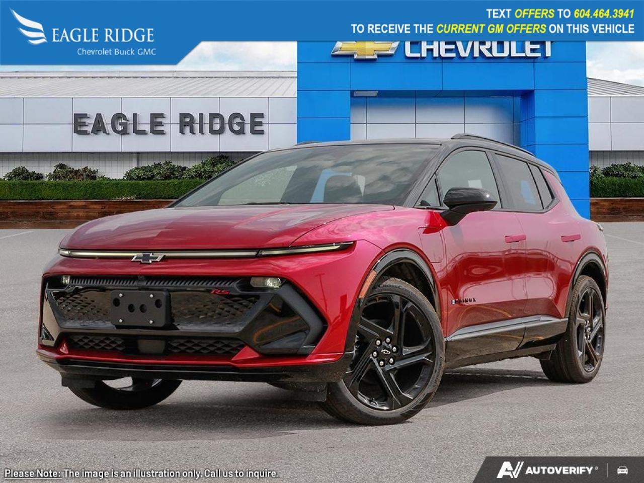 New 2026 Chevrolet Equinox EV RS 17.7-inch touchscreen, 11-inch driver display, Google Built-in with navigation, WiFi compatibility, voice recognition for sale in Coquitlam, BC