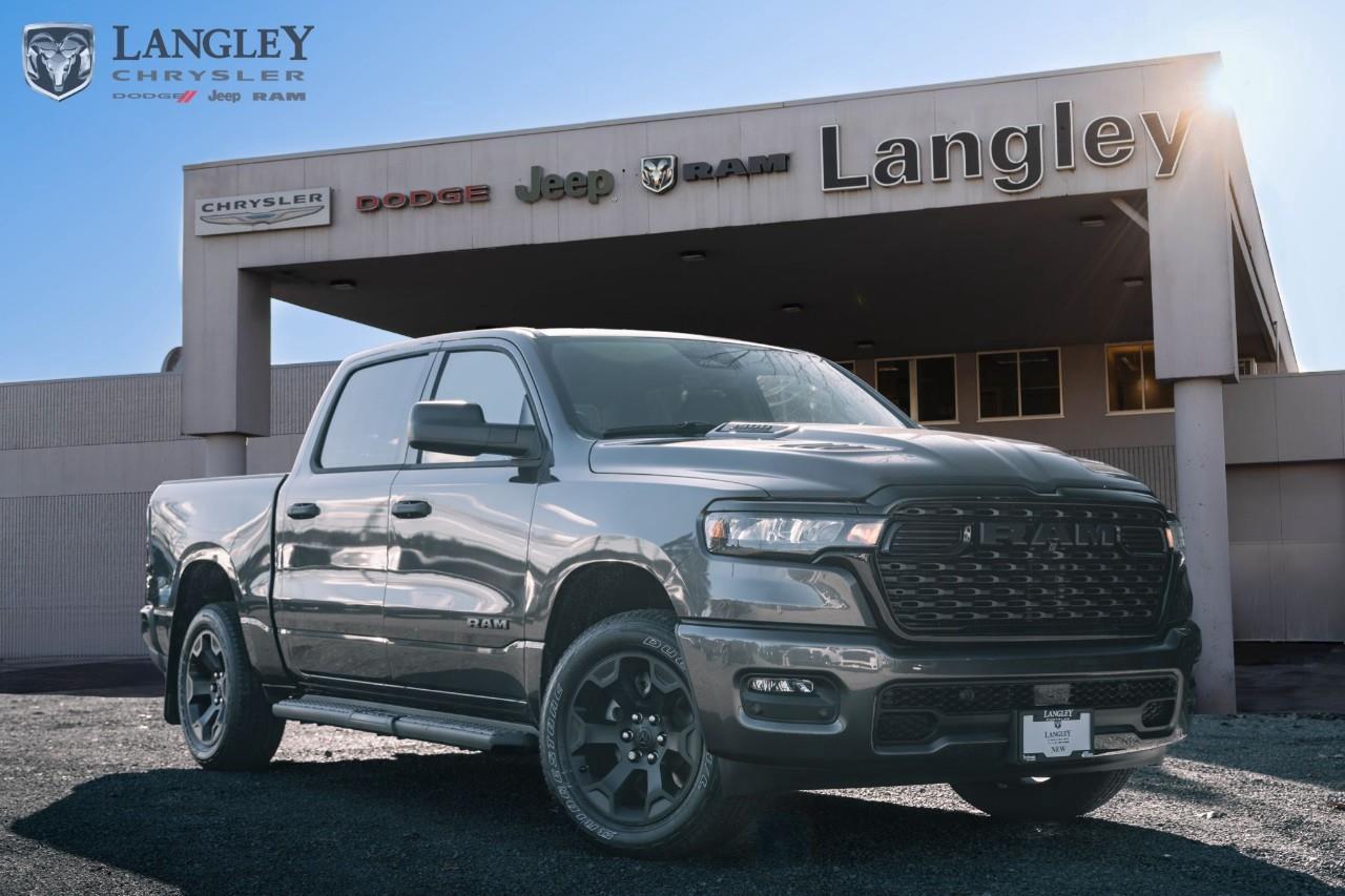 <p><strong>2026 RAM 1500 TRADESMAN 4X4 CREW CAB 5'7" BOX</strong></p><p>The 2026 Ram 1500 Tradesman is a durable and efficient workhorse, now available with the new 3.0L Hurricane twin-turbo I6 engine. This powerplant delivers more horsepower and torque than the previous generation's V8, providing the Tradesman with superior towing capability and modern performance while maintaining its focus on reliability for the job site.</p><ul><li><p><strong>Engine</strong>: 3.0L Hurricane Twin-Turbo I6 (Standard Output)</p></li><li><p><strong>Horsepower</strong>: 420 hp</p></li><li><p><strong>Torque</strong>: 469 lb-ft</p></li><li><p><strong>Transmission</strong>: 8-Speed Automatic</p></li><li><p><strong>Max Towing</strong>: Up to 11,570 lbs (5,248 kg)</p></li><li><p><strong>Fuel Economy</strong>: 14.0 L/100km City / 9.8 L/100km Hwy</p></li></ul><p>Come book a test drive at Langley Chrysler, conveniently located in Langley, British Columbia.</p>*All new vehicle purchases are plus the PDI accessory installs and any price increases provided by the manufacturer. For trucks the accessories will include wheel locks, spray-in liners, and mud flaps. For all other vehicles, wheel locks are standard, other equipment may apply. Confirm with the dealer.

<p>*All prices are net of all manufacturer incentives and/or rebates and are subject to change by the manufacturer without notice. All prices plus applicable taxes, applicable environmental recovery charges, documentation of $599 and full tank of fuel surcharge of $76 if a full tank is chosen.<br />Other items available that are not included in the above price:<br />Tire & Rim Protection and Key fob insurance starting from $599<br />Service contracts (extended warranties) for up to 7 years and 200,000 kms starting from $599<br />Custom vehicle accessory packages, mudflaps and deflectors, tire and rim packages, lift kits, exhaust kits and tonneau covers, canopies and much more that can be added to your payment at time of purchase<br />Undercoating, rust modules, and full protection packages starting from $199<br />Flexible life, disability and critical illness insurances to protect portions of or the entire length of vehicle loan?im?im<br />Financing Fee of $500 when applicable<br />Prices shown are determined using the largest available rebates and incentives and may not qualify for special APR finance offers. See dealer for details. This is a limited time offer.</p>