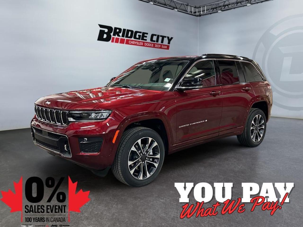 New 2025 Jeep Grand Cherokee Overland Black Roof Package, Terrain Select for sale in Lethbridge, AB