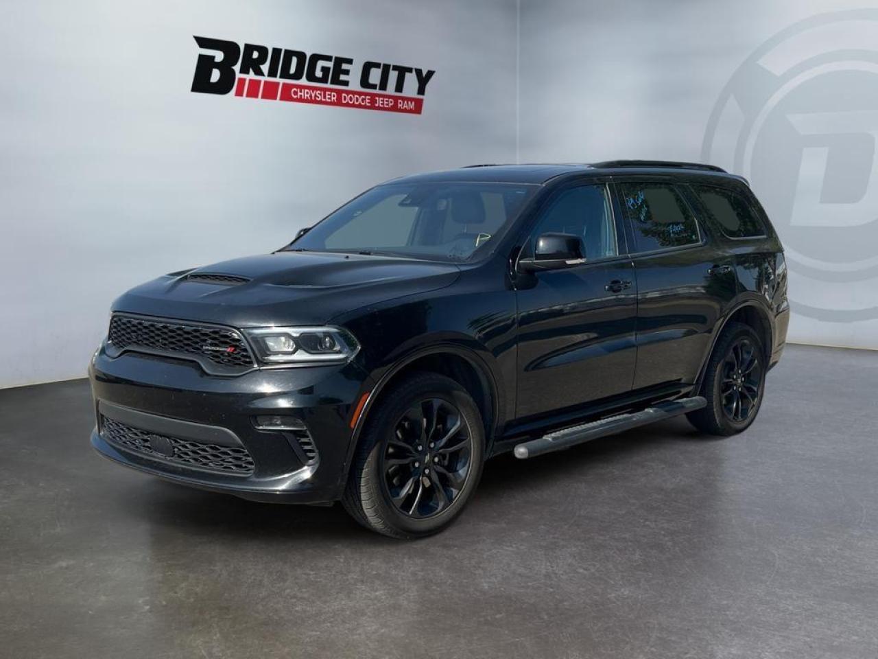 Used 2023 Dodge Durango GT 3.6L V6 - Side Steps - 7 Passenger - Blacktop Pkg - Leather - Remote Start - Heated Seats & Steering Wheel - AWD for sale in Lethbridge, AB