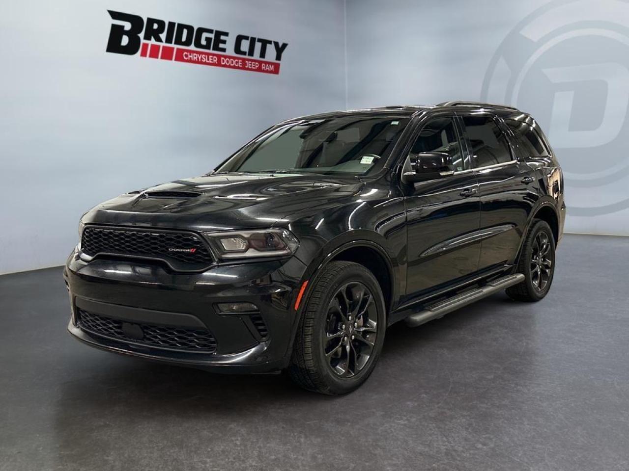 Used 2023 Dodge Durango GT 3.6L V6 - Side Steps - 7 Passenger - Blacktop Pkg - Leather - Remote Start - Heated Seats & Steering Wheel - AWD for sale in Lethbridge, AB