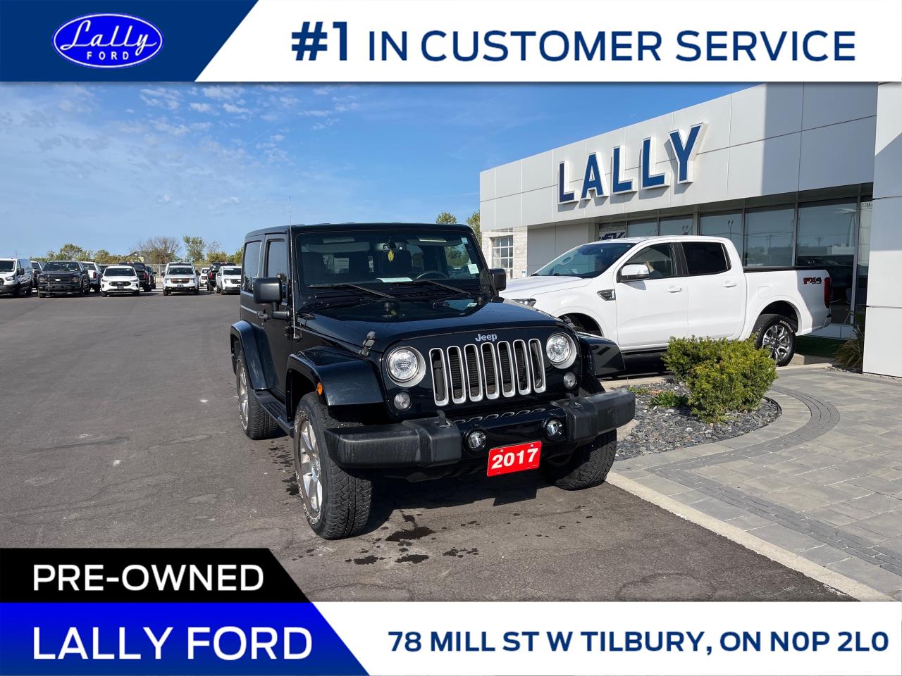 Used 2017 Jeep Wrangler Sahara Only 34,319 Km’s, Leather, Premium sound! for sale in Tilbury, ON