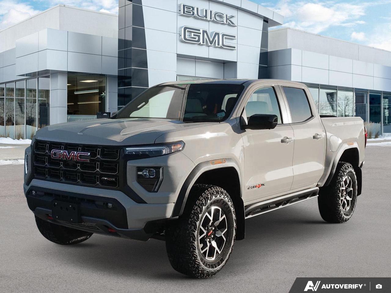 Price includes Added Accessories Plus Engine Block Heater | 3 Years SiriusXM
Experience the future of off-road luxury with the 2026 GMC Canyon AT4X. This brand-new truck combines rugged capability with premium comfort, setting a new standard for midsize pickups.

Key Features:
- Powerful 2.7L 4-cylinder engine with 4WD for exceptional performance
- Advanced 4-wheel disc brakes with antilock system for superior control
- Multicolour 6.3 Diagonal Head-Up Display for enhanced driver awareness
- HD Surround Vision with overhead view for effortless maneuvering
- Adaptive cruise control and heated steering wheel for ultimate comfort
- Dual-zone automatic climate control for personalized comfort
- Power sunroof for an open-air driving experience

Ready to elevate your driving experience? Reserve your 2026 GMC Canyon AT4X today or contact Birchwood Chevrolet Buick GMC for more information. Our team is ready to answer your questions and arrange a personalized preview of this exceptional vehicle. Dont miss your chance to be among the first to own this cutting-edge truck!
See three brands under one roof at Birchwood Chevrolet Buick GMC  the only place in Winnipeg where you can compare GMC, Chevrolet, and Buick all in one visit. Save yourself some time, see a great selection, and learn everything you need to know. 

Your Experience is Everything at Birchwood Chevrolet Buick GMC. 

Click, call (204) 837-5811, or visit Birchwood Chevrolet Buick GMC at the Birchwood Auto Park, 3965 Portage Avenue West at the Perimeter.

Dealer Permit #4240.
Dealer permit #4240