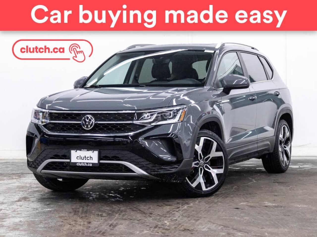Used 2022 Volkswagen Taos Highline AWD w/ Advanced Driver Assistance Systems Pkg w/ Apple CarPlay & Android Auto, Panoramic Moonroof, Nav for sale in Toronto, ON