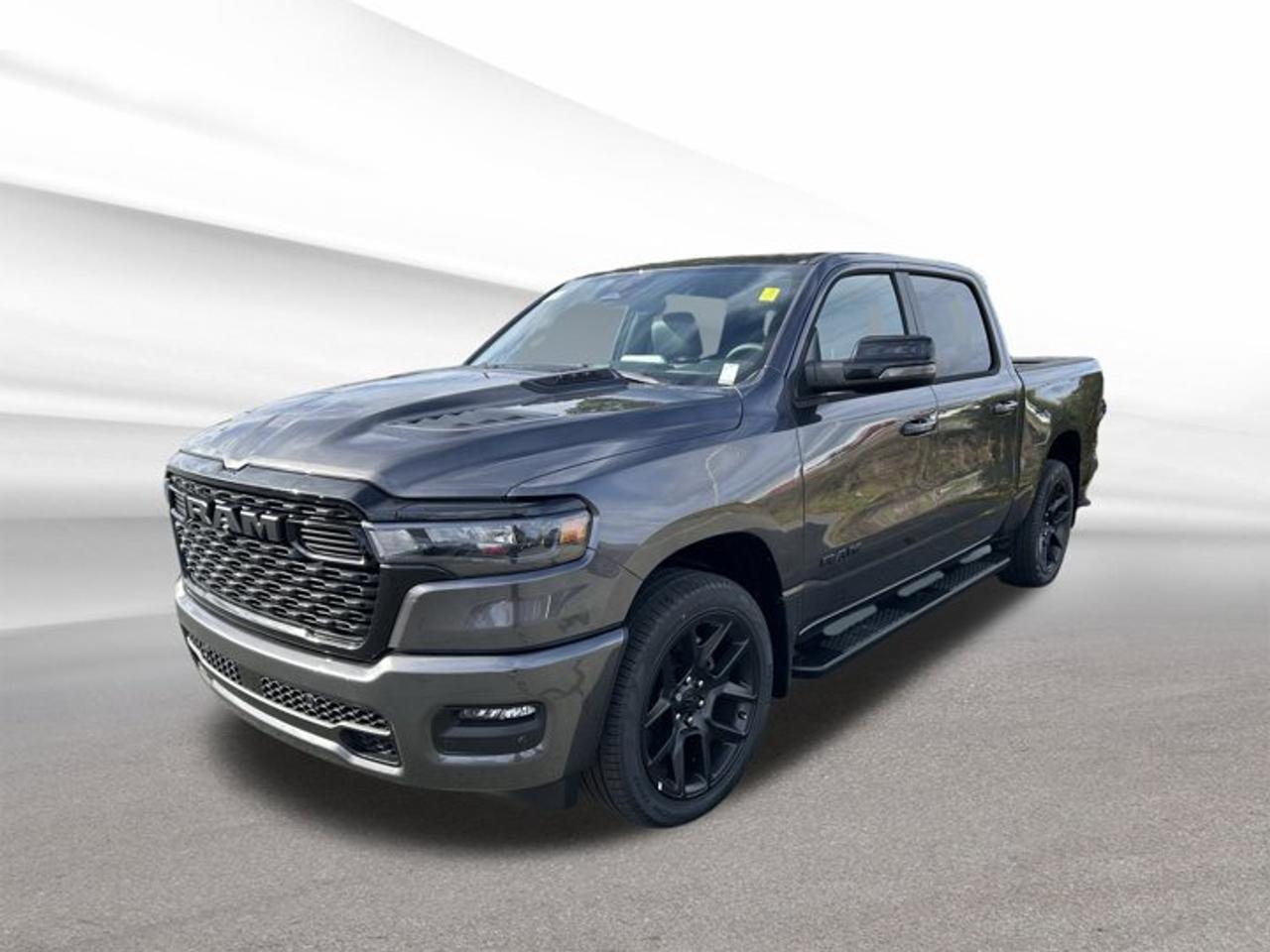 Experience the bold capability and innovation of the brand new 2026 RAM 1500 Sport, now available at Steele Halifax Chrysler Dodge Jeep Ram FIAT in Halifax. With its grey exterior and black interior, this four-door truck combines rugged performance with modern style. The advanced Twin Turbo Regular Unleaded I-6 3.0 L engine, paired with automatic transmission and 4-wheel drive, ensures youre ready for any road or weather conditions.TRUCK FEATURESImpressive towing capacity for heavy-duty hauling4-wheel drive for superior off-road capabilityDurable bed designed for work and recreationAdvanced suspension system for smooth ridesADVANCED SAFETY FEATURESComprehensive airbag system for all passengersElectronic stability control for enhanced handlingAnti-lock braking system for safer stopsTraction control for increased grip on all surfacesPERFORMANCE AND EFFICIENCYTwin Turbo I-6 3.0 L engine delivers strong powerAutomatic transmission for effortless drivingGas engine balances power and efficiency4-wheel drive enhances traction and controlCOMFORT AND CONVENIENCESpacious cabin with room for five adultsFour full-size doors for easy accessModern climate control for year-round comfortMultiple storage compartments for daily essentialsTECHNOLOGY AND CONNECTIVITYIntuitive infotainment system for easy accessBluetooth connectivity for hands-free callsUSB ports for device charging and mediaHigh-quality audio system for entertainmentCARGO SPACELarge bed for tools, gear or suppliesFlexible rear seating for extra storageWide-opening doors for easy loadingAmple interior cargo solutions for convenienceWHAT OTHER OWNERS LIKEConfident performance in all driving conditionsComfortable and spacious interior layoutUser-friendly technology featuresVersatile truck bed for work and leisure