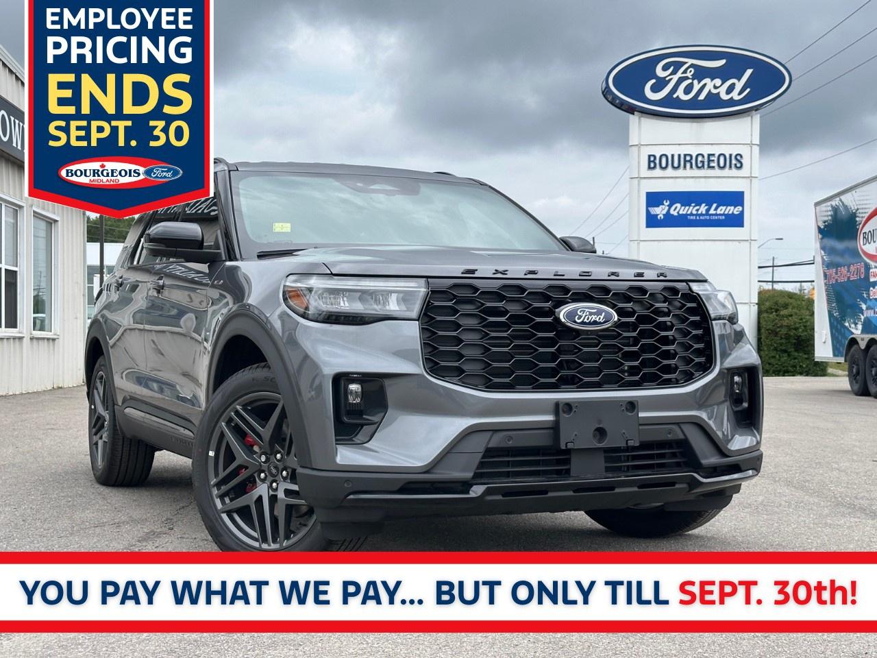 New 2025 Ford Explorer ST-LINE 4WD for sale in Midland, ON