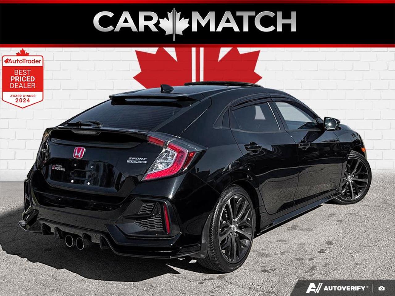 2020 Honda Civic SPORT TOURING / NO ACCIDENTS/ NAV / ROOF / LEATHER Photo3