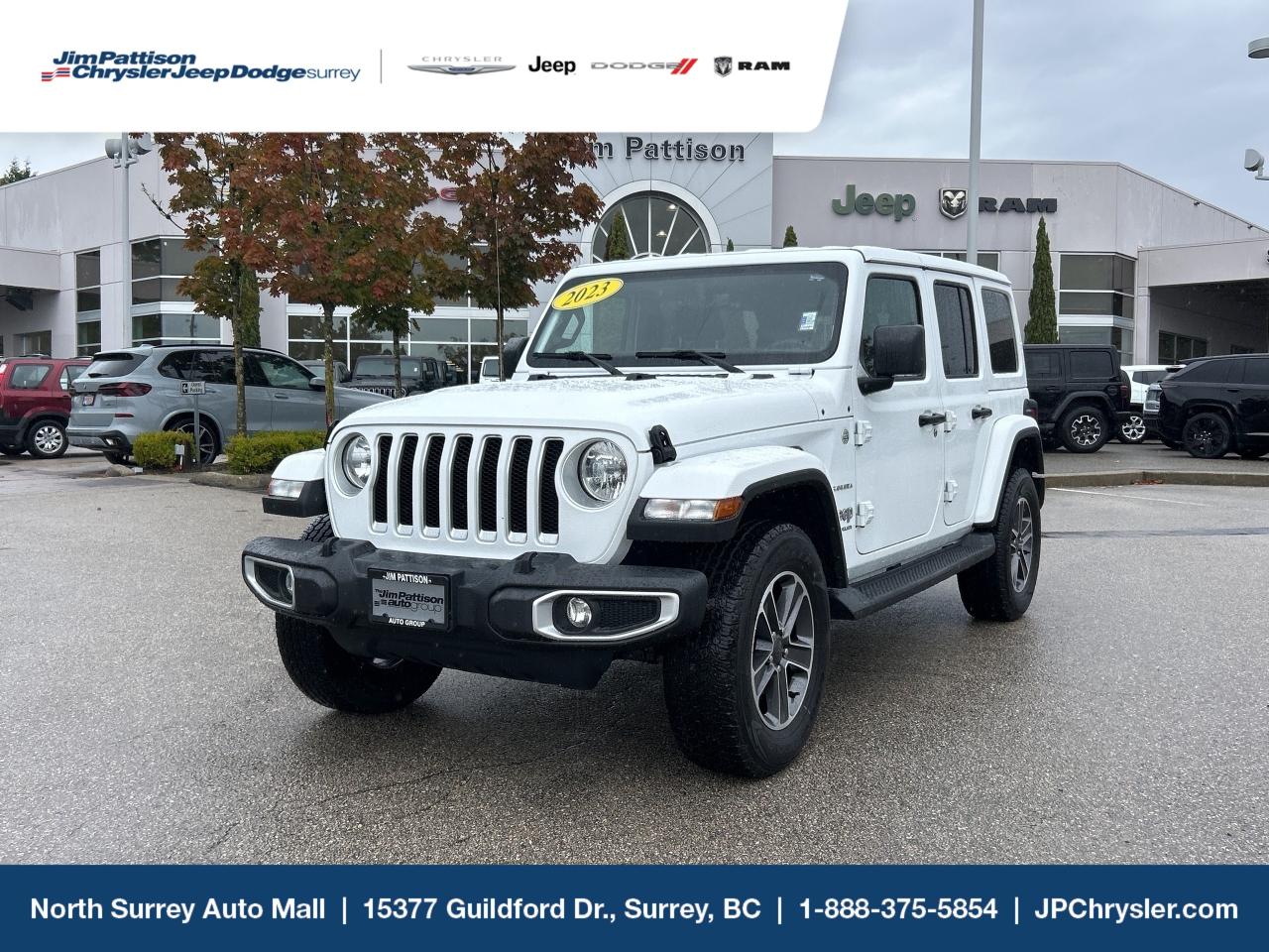 Used 2023 Jeep Wrangler Sahara 4 Door 4x4 for sale in Surrey, BC