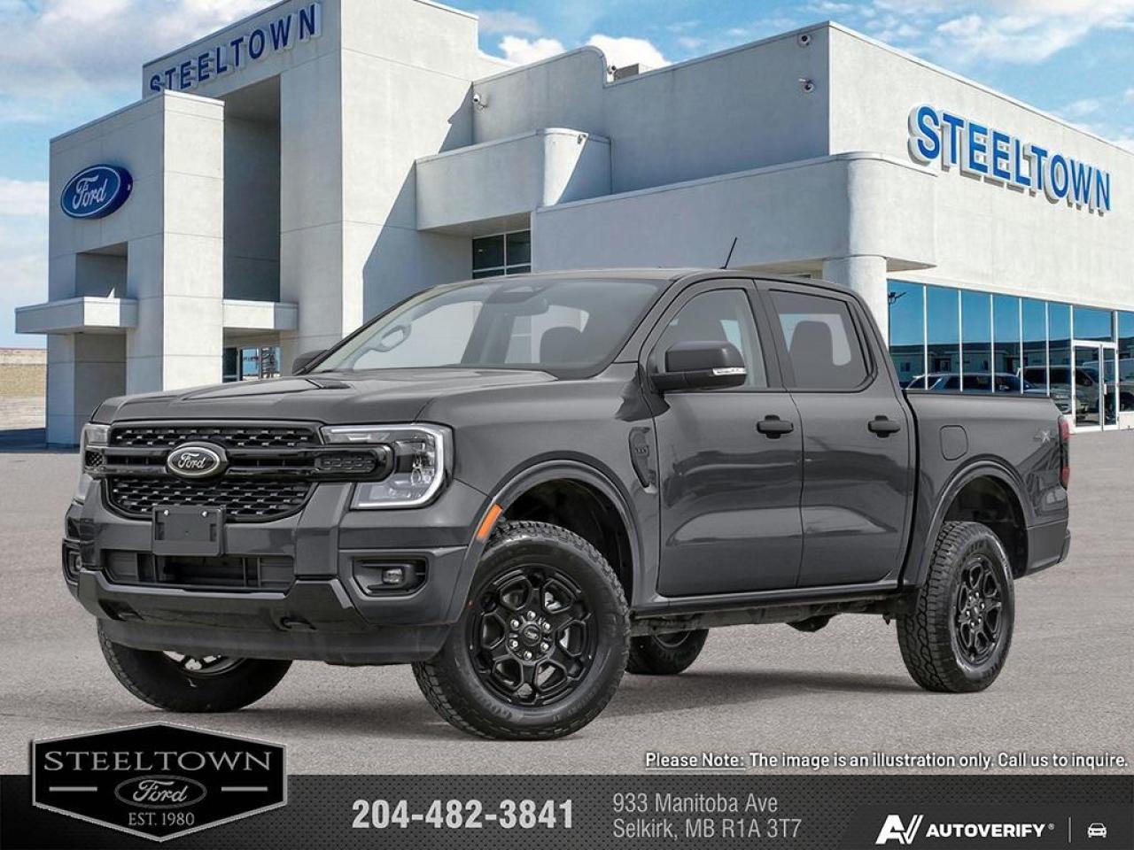 New 2025 Ford Ranger XLT  - Navigation -  Remote Start for sale in Selkirk, MB