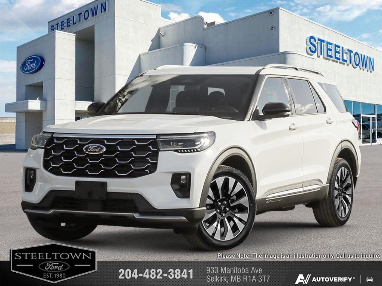 New 2025 Ford Explorer Platinum  - Sunroof -  Cooled Seats for sale in Selkirk, MB
