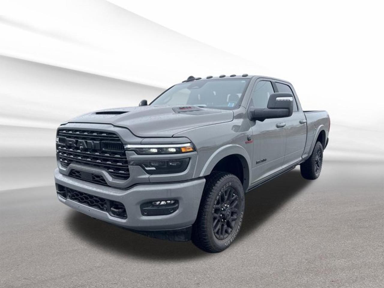 Experience the unmatched capability and refinement of the brand new 2026 RAM 2500 Limited, now available at Steele Halifax Chrysler Dodge Jeep Ram FIAT. Finished in a striking grey exterior with a sleek black interior, this four-door powerhouse is engineered for those who demand strength, comfort, and advanced technology in every drive. Its Intercooled Turbo Diesel I-6 6.7 L engine pairs seamlessly with an automatic transmission and four-wheel drive, making it the ideal choice for both work and leisure in Halifax and beyond.TRUCK FEATURESExceptional towing capacity for heavy-duty haulingRobust 4-wheel drive for superior off-road tractionDurable cargo bed for versatile load managementHeavy-duty suspension for challenging terrainsADVANCED SAFETY FEATURESComprehensive airbag system for enhanced protectionAdvanced traction control for secure handlingAnti-lock braking system for confident stoppingRearview camera for safer parking and reversingPERFORMANCE AND EFFICIENCYIntercooled Turbo Diesel I-6 6.7 L engineSmooth automatic transmission for effortless drivingFour-wheel drive for year-round capabilityEngineered for heavy-duty performance and reliabilityCOMFORT AND CONVENIENCESpacious black interior for a premium cabin feelFour-door configuration for easy accessDual-zone climate control for personalized comfortPower-adjustable drivers seat for optimal positioningTECHNOLOGY AND CONNECTIVITYIntegrated infotainment system for seamless entertainmentBluetooth connectivity for hands-free communicationUSB ports for device charging and mediaSteering wheel-mounted controls for convenienceCARGO SPACELarge cargo bed for tools, gear, or equipmentMultiple storage compartments in the cabinFoldable rear seats for added versatilityEasy-access tailgate for efficient loadingWHAT OTHER OWNERS LIKEOutstanding towing and payload capabilitiesSmooth ride even under heavy loadsAdvanced technology features for daily convenienceLuxurious interior and quiet cabinThis 2026 RAM 2500 Limiteds VIN is: 3C6UR5SL0TG157482.