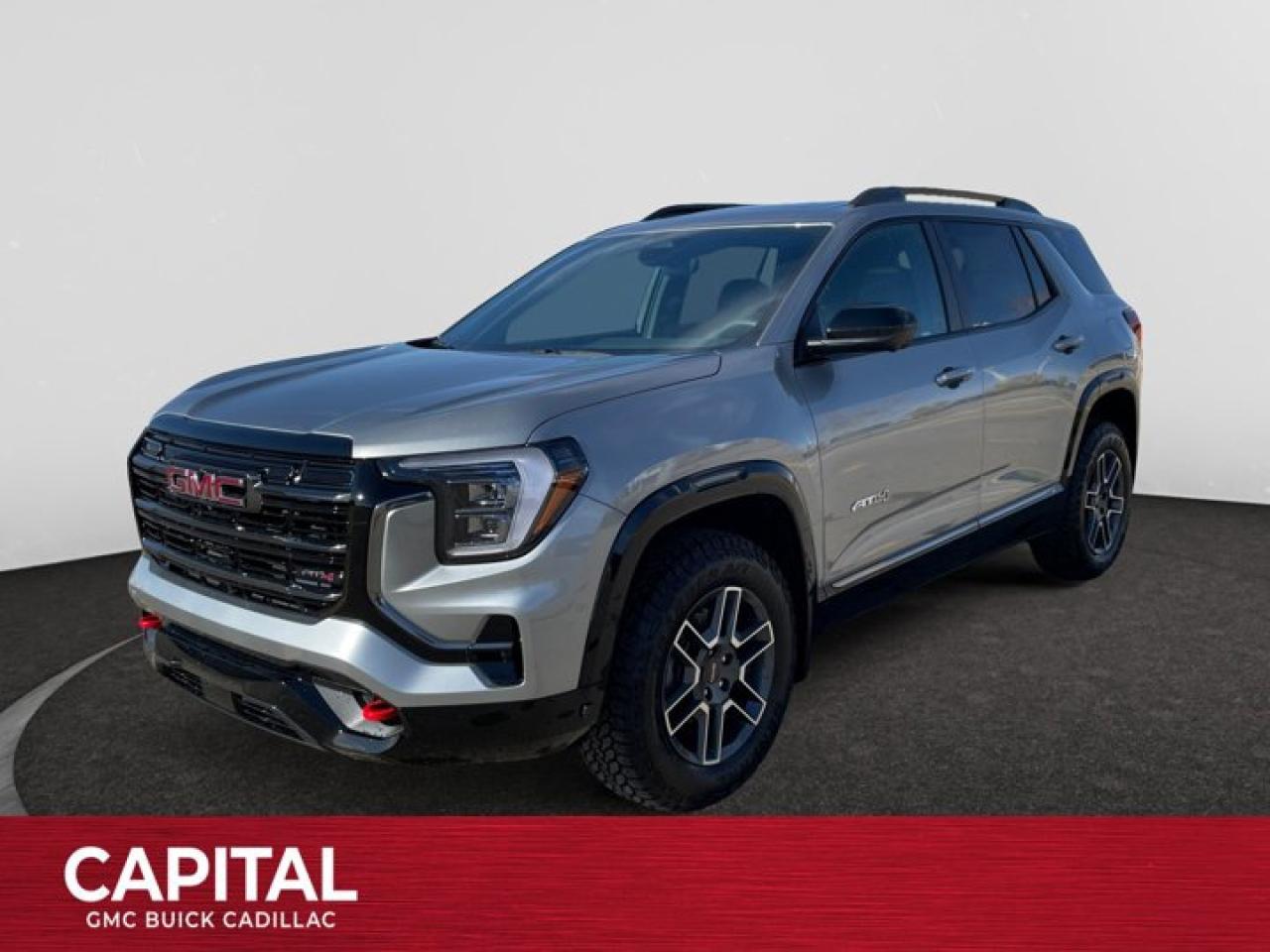 This 2026 GMC Terrain in Sterling Metallic is equipped with AWD and Turbocharged Gas I4 1.5L/-TBD- engine.From its striking C-shaped LED signature lighting to its stunning floating roof, this GMC Terrain has been refined on every level. With three distinctive options, every trim boasts its own distinctive grille that makes a lasting first impression and sets a bold tone for the rest of the vehicles exterior. Striking LED signature lighting on the taillamps complete Terrains bold design from front to back. Terrains interior seamlessly incorporates exterior design cues to create a cohesive look. Youll find a combination of bold styling, first-class comfort and plenty of space proving its as much about refinement as it is utility. Terrains interior features a standard leather wrapped steering wheel, real aluminum trim and soft-touch materials to enhance your driving experience and maximize comfort for both you and your passengers. A front-to-back flat load floor includes new fold-flat front-passenger and second-row seats so you can quickly go from accommodating people to utilizing every inch of cargo space. The GMC Terrain small SUV is engineered to meet the challenges drivers face every day  from various road surfaces to unexpected conditions. Advanced technology such as the Traction Select system allows you to switch between drive modes to make real-time adjustments based on those ever-changing driving situations. Terrain offers an available suite of intuitive driver-assist and safety technologies  so you can move with confidence in any direction.Check out this vehicles pictures, features, options and specs, and let us know if you have any questions. Helping find the perfect vehicle FOR YOU is our only priority.P.S...Sometimes texting is easier. Text (or call) 306-801-9090 for fast answers at your fingertips!Dealer License #914248Disclaimer: All prices are plus taxes & fees. See dealer for Details. Dealer Permit # 914248 See dealer for Details.