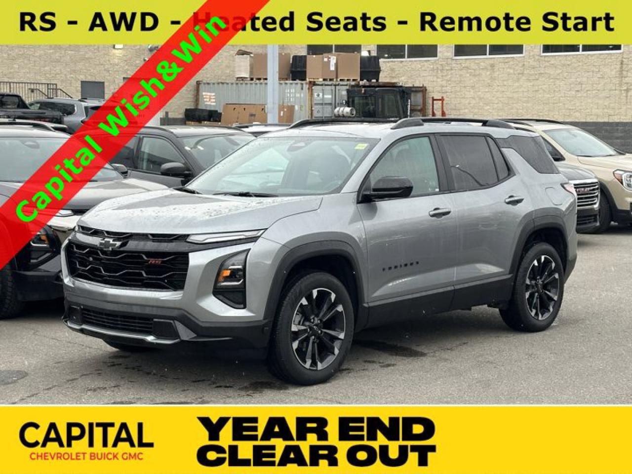 Recent Arrival!Ask for the Internet Department for more information or book your test drive today! Call 403-256-4960 for fast answers at your fingertips! Disclaimer: All prices are plus taxes. See dealer for details. AMVIC Licensed Dealer # B2020028.2025 Equinox 8-Speed Automatic AWD Equinox RS, AWD, Active Cruise Control, Heated Driver & Front Passenger Seats, Heated steering wheel, Preferred Equipment Group 2RS, Wheels: 19 Carbon Flash Metallic Aluminum.