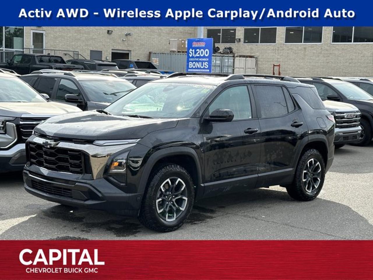 Recent Arrival!Ask for the Internet Department for more information or book your test drive today! Call 403-256-4960 for fast answers at your fingertips! Disclaimer: All prices are plus taxes. See dealer for details. AMVIC Licensed Dealer # B2020028.2025 Equinox 8-Speed Automatic AWD Equinox ACTIV, AWD, Active Cruise Control, Heated Driver & Front Passenger Seats, Heated steering wheel, Preferred Equipment Group KDZ, Radio: 11.3 Diagonal Advanced Colour LCD Display, Wheels: 17 Dark Android Machined-Face Aluminum.