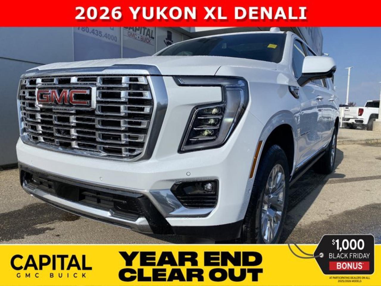 New 2026 GMC Yukon XL Denali 4WD for sale in Edmonton, AB