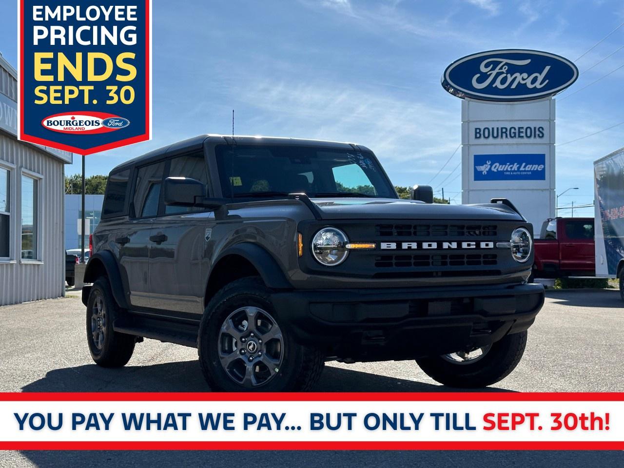 New 2025 Ford Bronco Big Bend 4 Door 4x4 for sale in Midland, ON