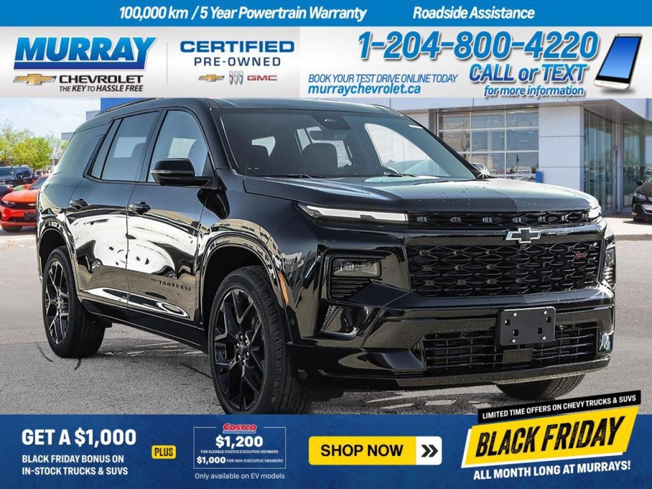 New 2026 Chevrolet Traverse RS for sale in Winnipeg, MB