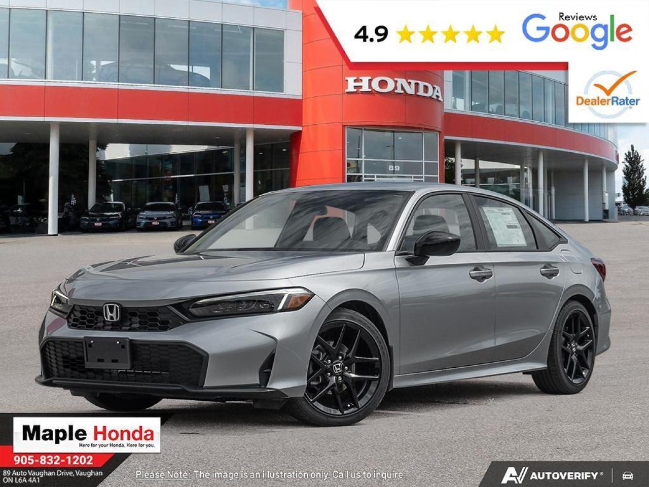 New 2026 Honda Civic Sedan CIVIC 4D SPORT CVT for sale in Vaughan, ON