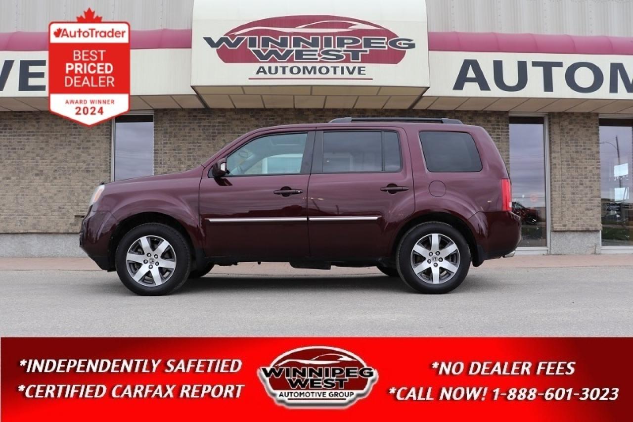 Used 2013 Honda Pilot AWD TOURING, LOCAL MB LOADED LEATHER ROOF REAR DVD for sale in Headingley, MB