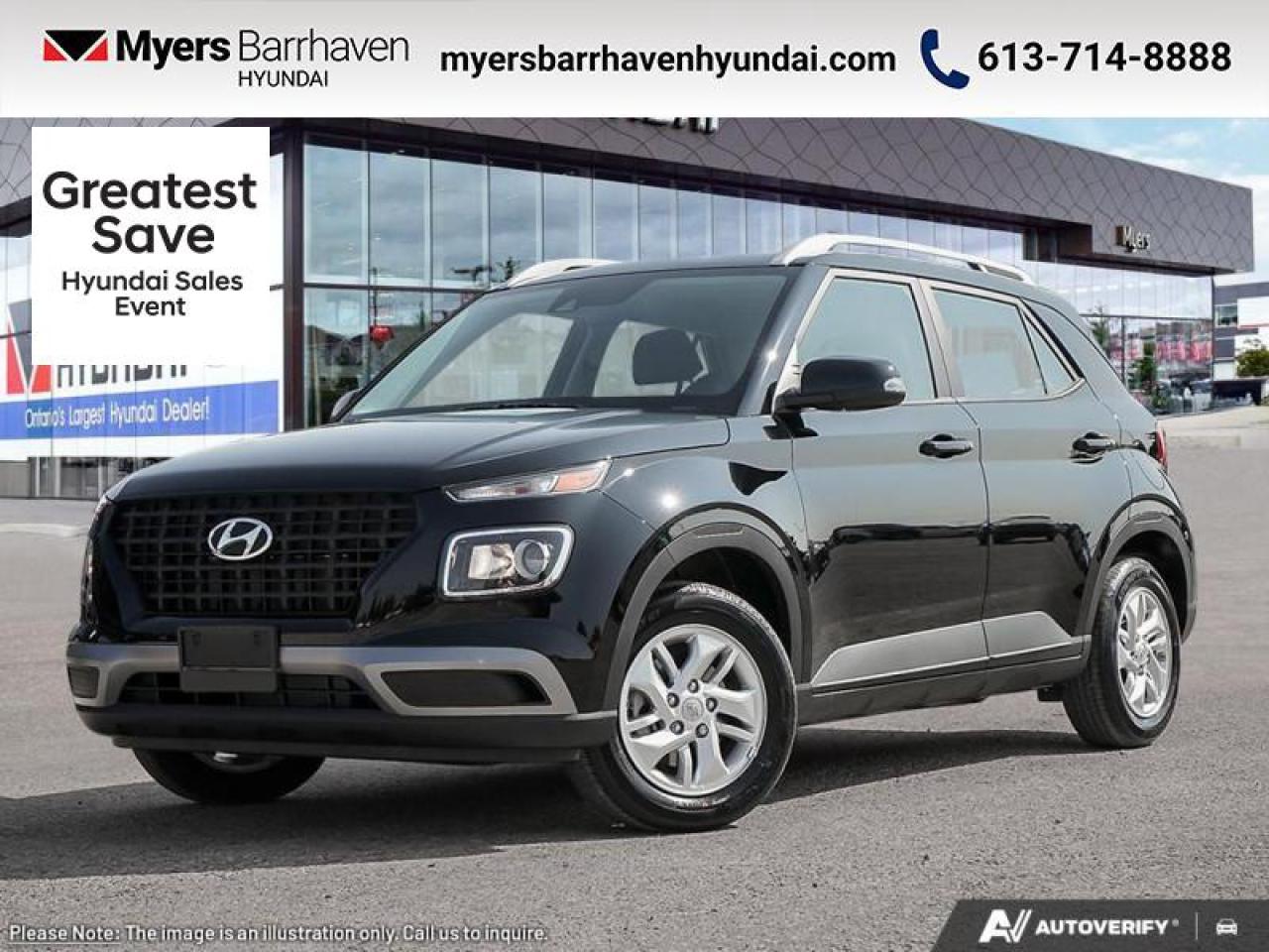 New 2025 Hyundai Venue Preferred IVT  - Heated Seats - $187 B/W for sale in Nepean, ON