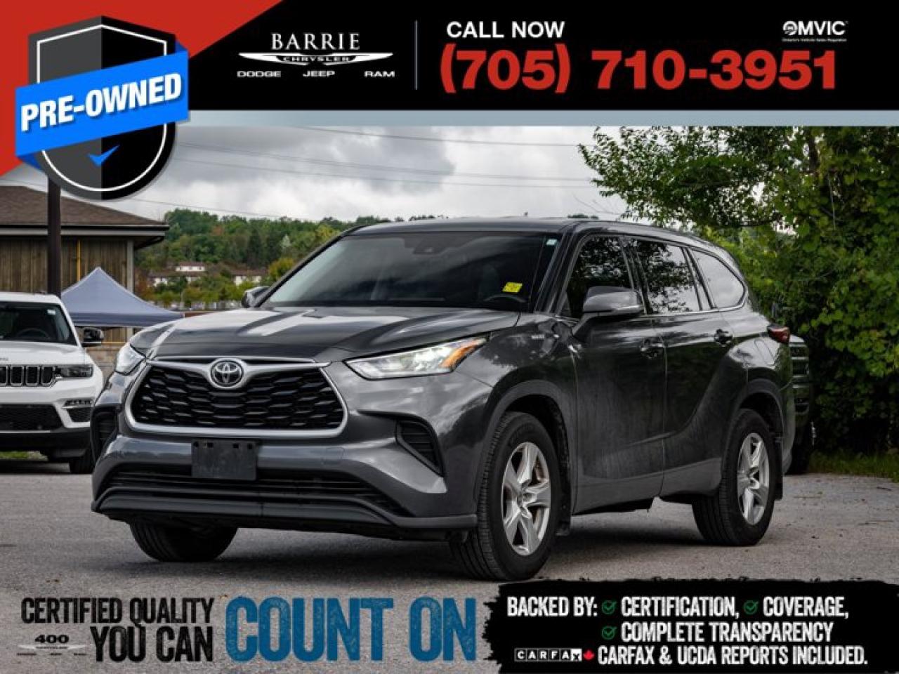 Used 2020 Toyota Highlander LE for sale in Barrie, ON