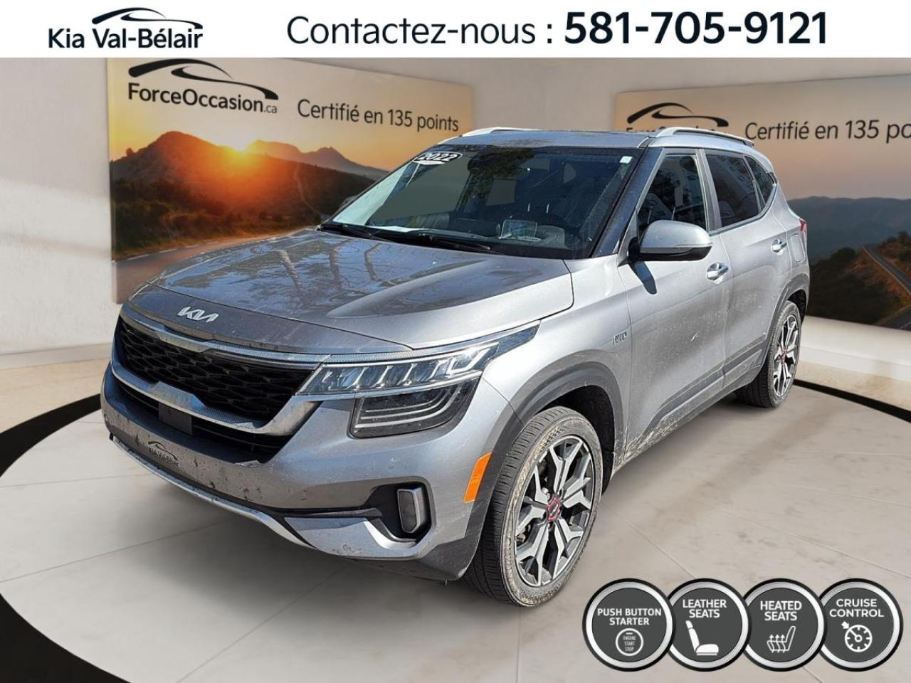 Used 2022 Kia Seltos SX TURBO AWD * SIEGE CHAUFF * TOIT * CARPLAY * CRUISE for sale in Québec, QC