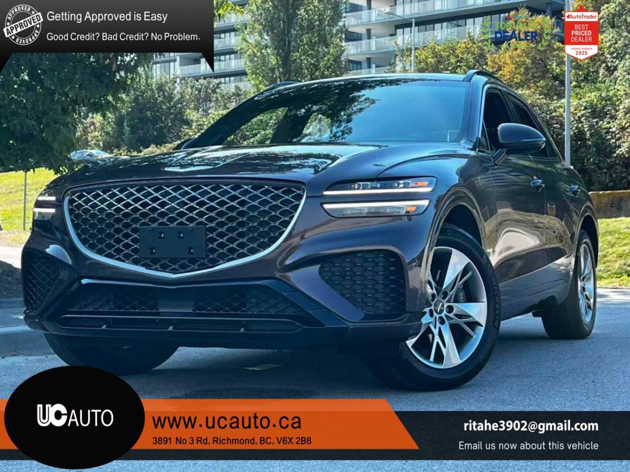 Used 2023 Genesis GV70 2.5T Prestige AWD/ CLEAN TITLE/ BC LOCAL/ MASSAGE SEATS for sale in Richmond, BC