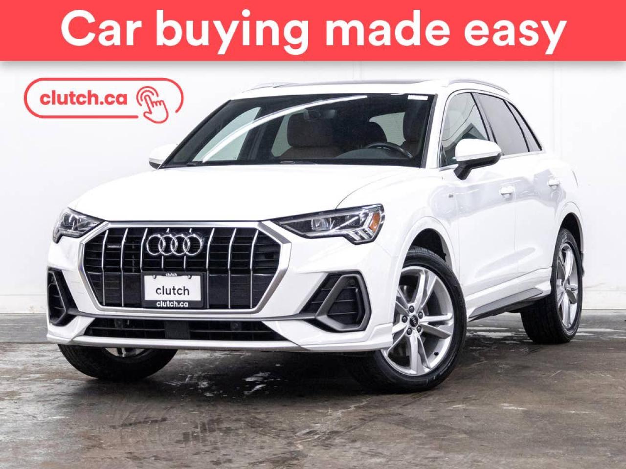 Used 2021 Audi Q3 45 Progressiv AWD w/ Apple CarPlay & Android Auto, Panoramic Moonroof, Nav for sale in Toronto, ON
