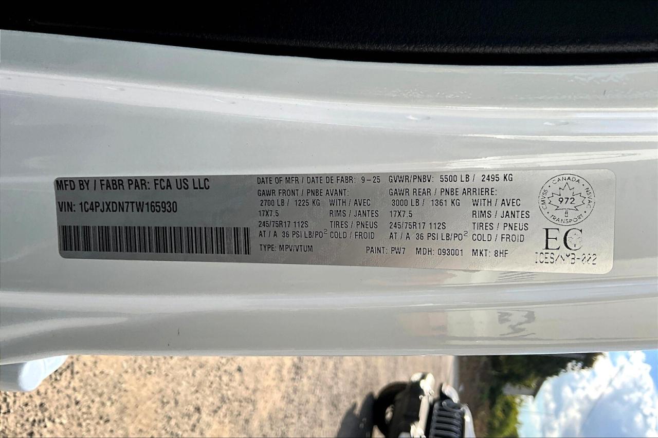 2026 Jeep Wrangler SPORT 4DR | Hardtop | 12" Touchscreen | Carplay Photo