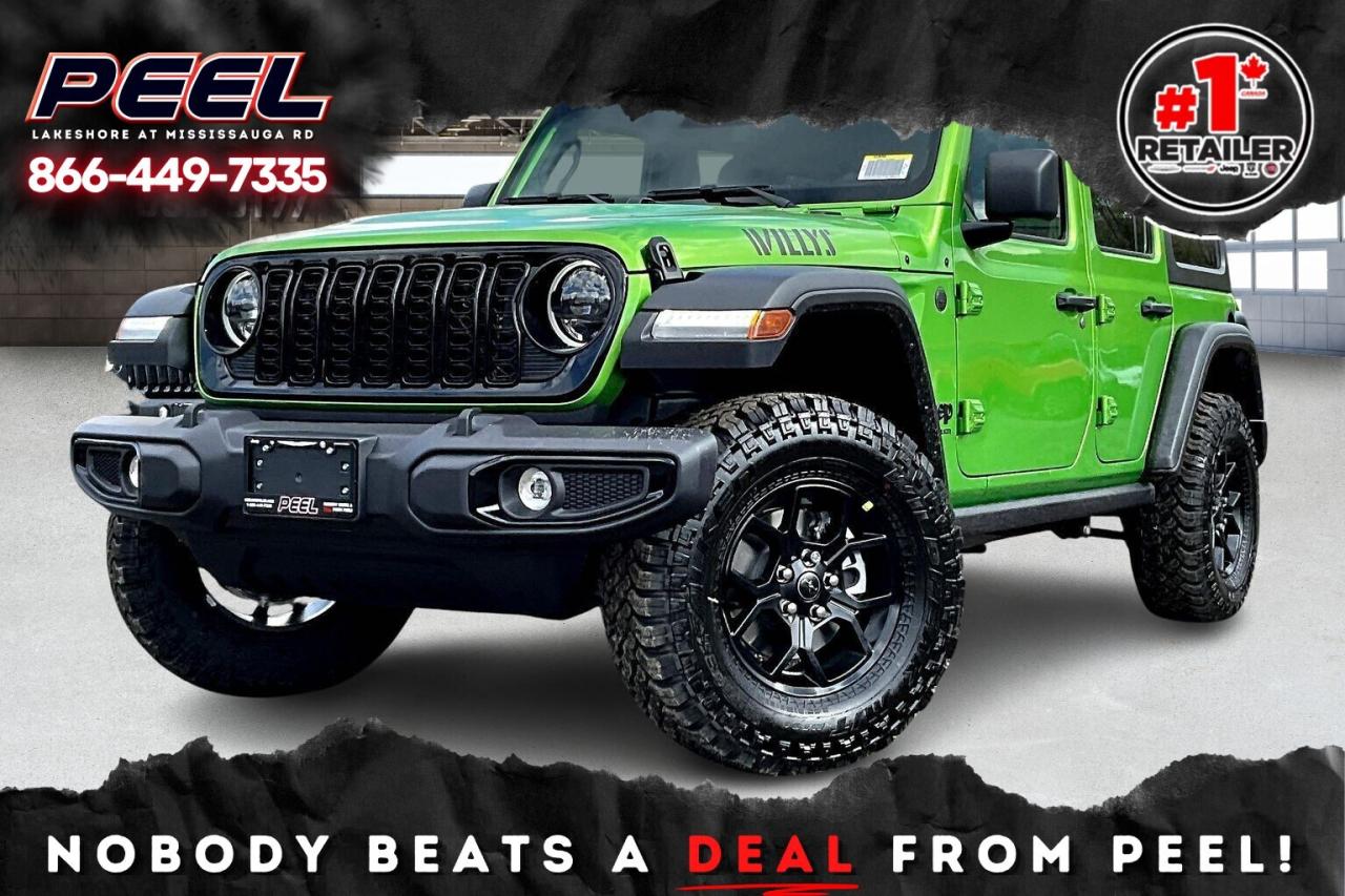 New 2026 Jeep Wrangler WILLYS 4dr | Hardtop | Tech & Conv Grp | Mojito for sale in Mississauga, ON