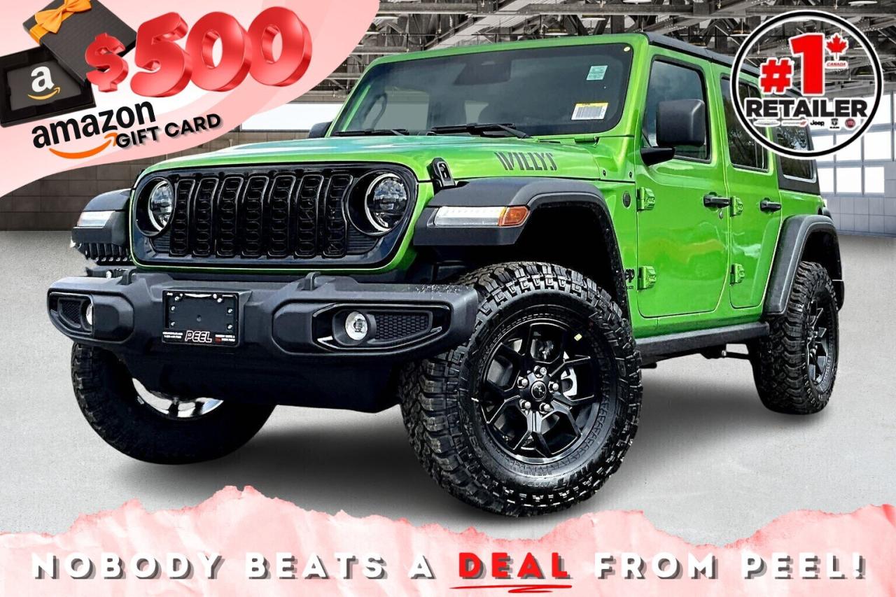 New 2026 Jeep Wrangler WILLYS 4dr | Hardtop | Tech & Conv Grp | Mojito for sale in Mississauga, ON