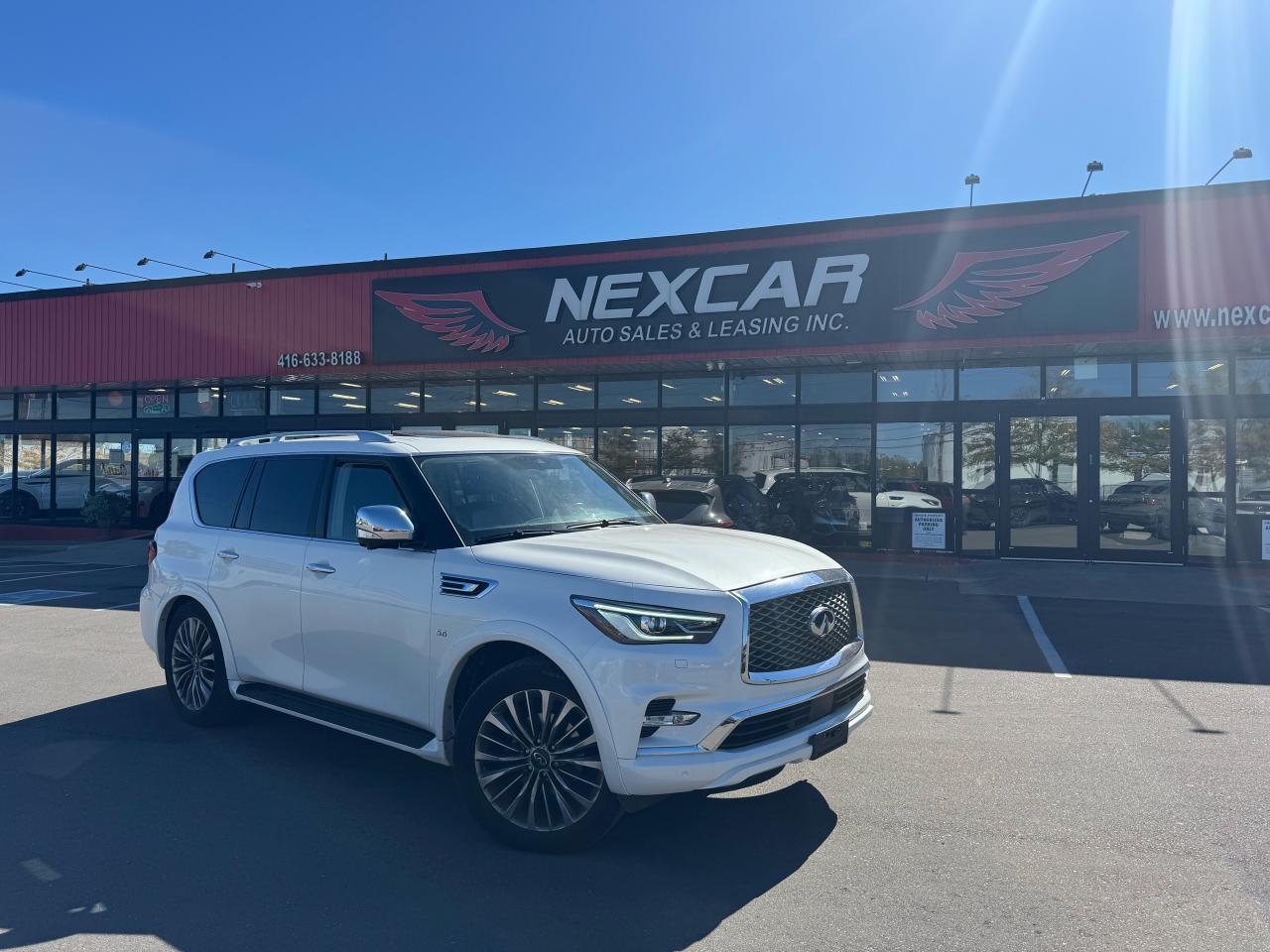 2018 Infiniti QX80 LIMITED AWD 8 PASS AWD LEATHER SUNROOF NAV DVD CAM