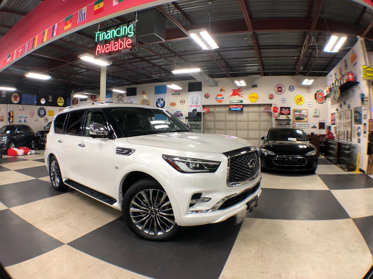 2018 Infiniti QX80 LIMITED AWD 8 PASS AWD LEATHER SUNROOF NAV DVD CAM