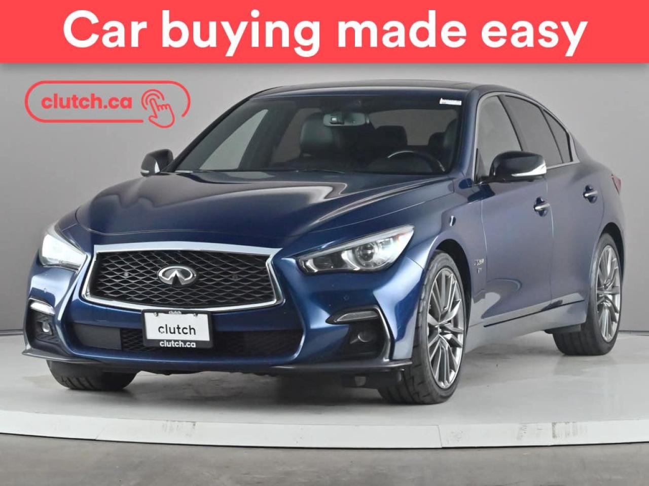 Used 2020 Infiniti Q50 Red Sport AWD w/ Apple CarPlay, Heated Front Seats, Rearview Cam for sale in Toronto, ON