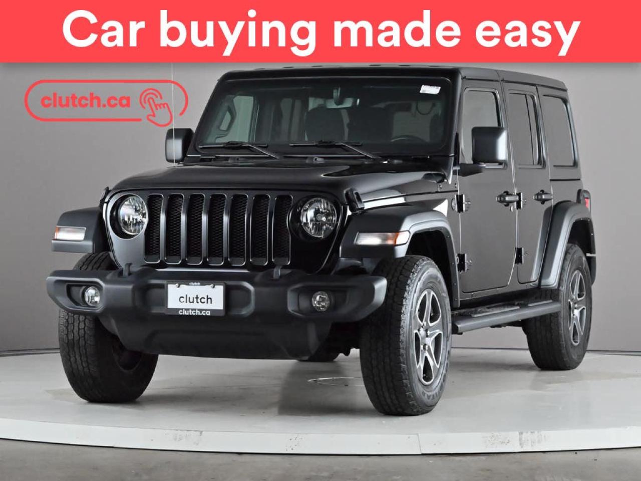 Used 2021 Jeep Wrangler Unlimited Sport S 4x4 w/ Apple CarPlay, Cruise Control, Rearview Cam for sale in Toronto, ON