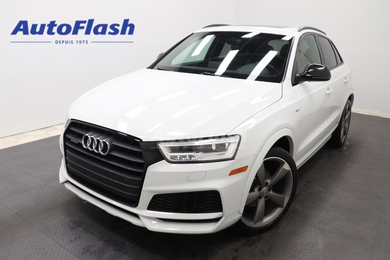 Used 2018 Audi Q3 TECHNIK COMPETITION S-LINE, BLACK OPTICS, QUATTRO for sale in Saint-Hubert, QC