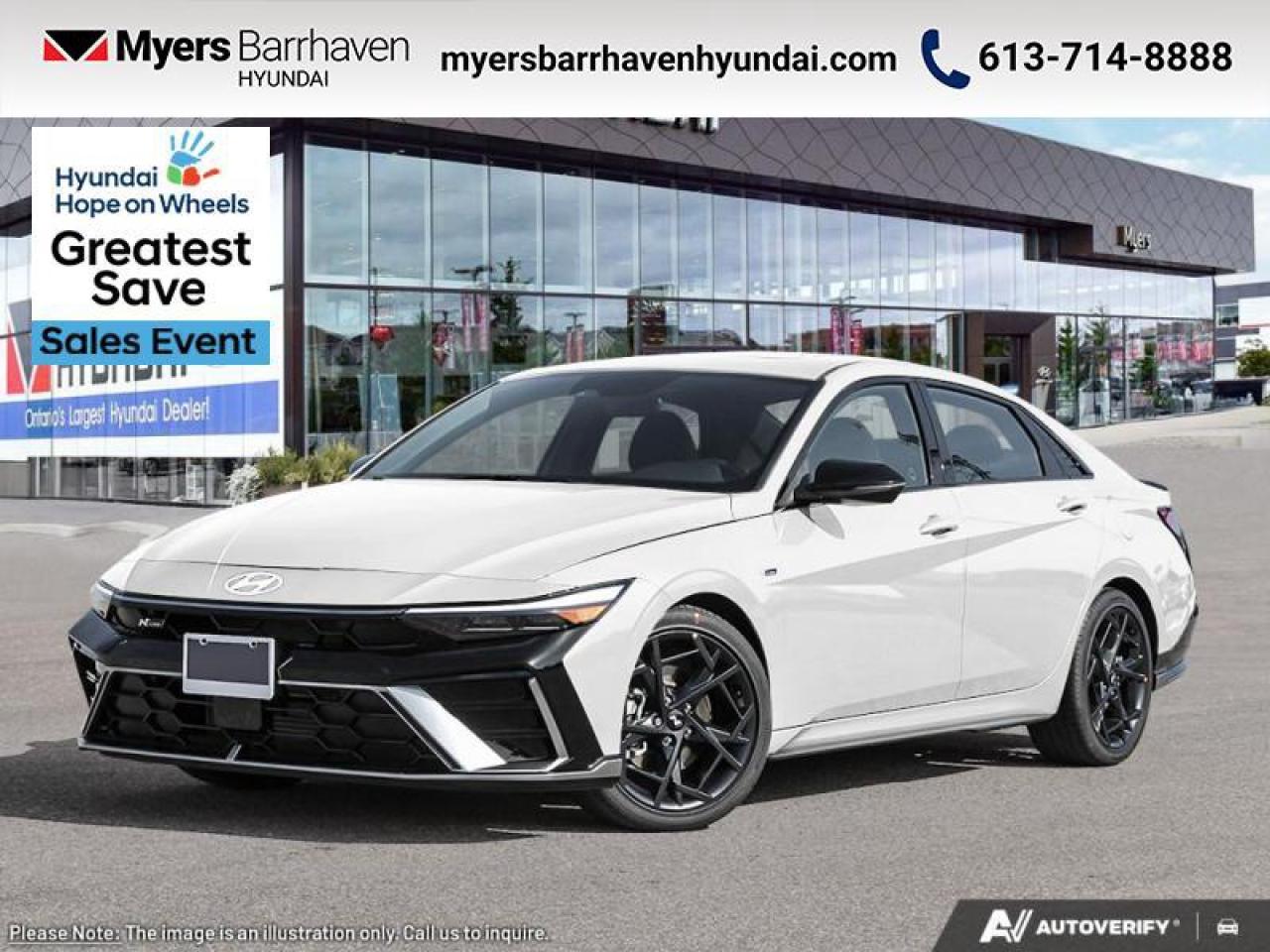New 2025 Hyundai Elantra N Line Ultimate DCT  -  Premium Audio - $218 B/W for sale in Nepean, ON