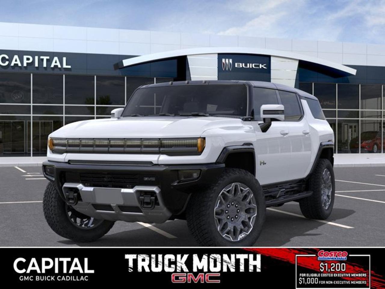 This 2026 GMC HUMMER EV SUV in Interstellar White is equipped with 4WD and Electric engine.Check out this vehicles pictures, features, options and specs, and let us know if you have any questions. Helping find the perfect vehicle FOR YOU is our only priority.P.S...Sometimes texting is easier. Text (or call) 306-801-9090 for fast answers at your fingertips!Dealer License #914248Disclaimer: All prices are plus taxes & fees. See dealer for Details. Dealer Permit # 914248 See dealer for Details.