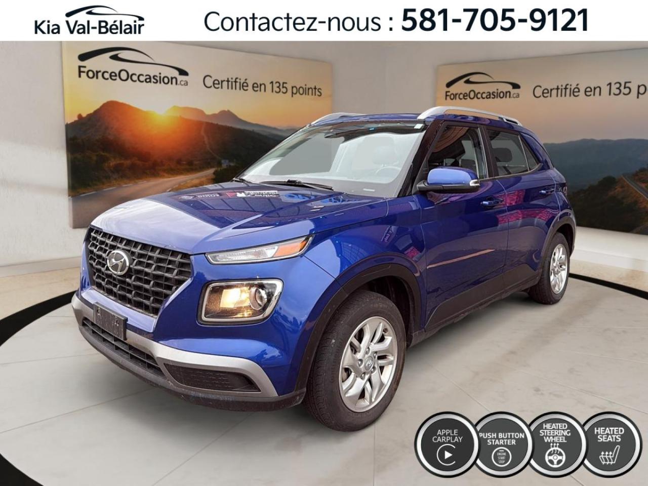 Used 2024 Hyundai Venue PREFERRED *CRUISE *CAMERA *CARPLAY *A/C *SIEGES CHAUFF for sale in Québec, QC